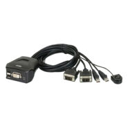 CS22D KVM سوئیچ DVI با ماوس و کیبورد USB همراه با صدا مدل CS22D