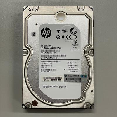 هارد دیسک HP 2TB مدل MB2000GCWDA-R 3.5" SATA 7.2K 6Gb/s