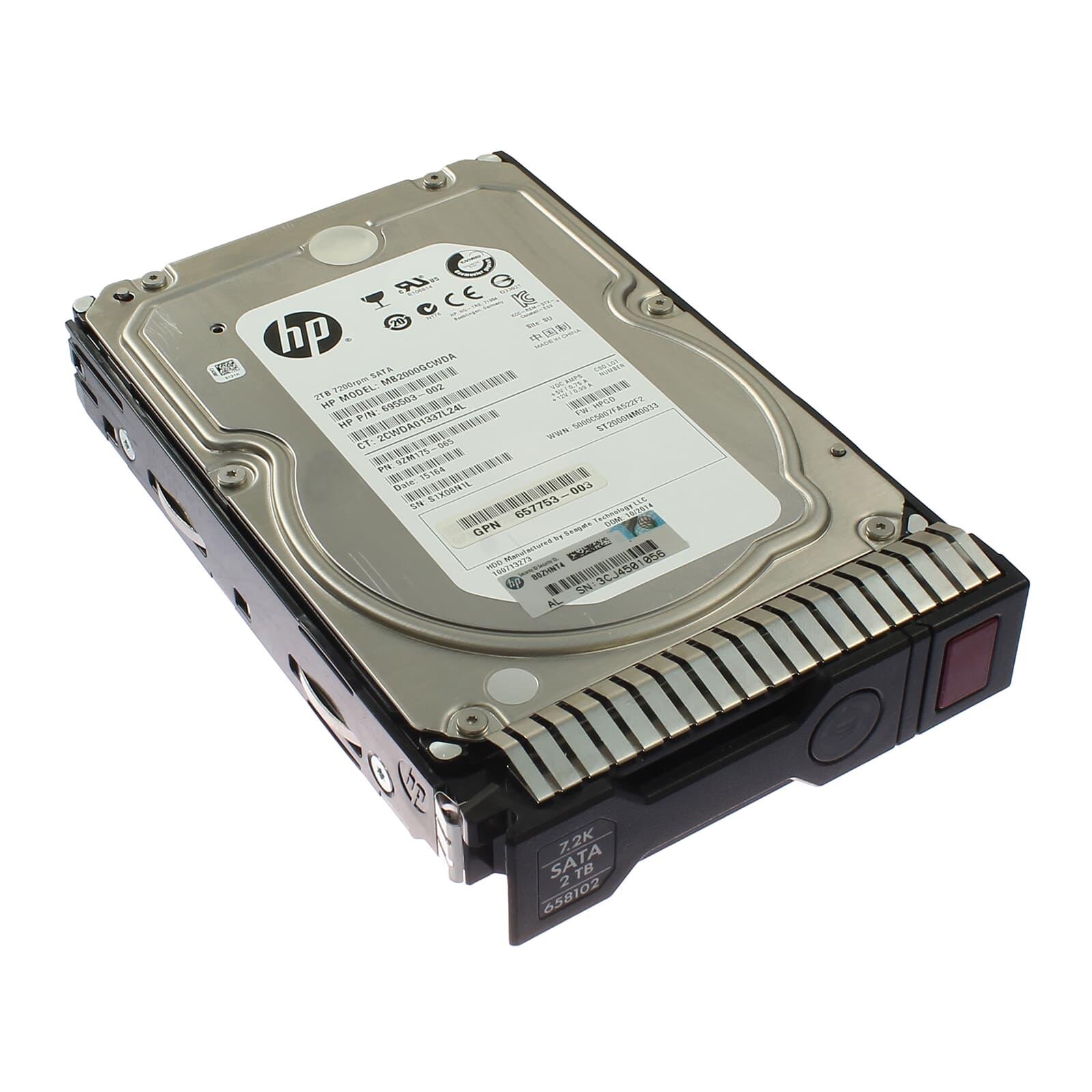 هارد دیسک HP 2TB مدل MB2000GCWDA-R 3.5" SATA 7.2K 6Gb/s